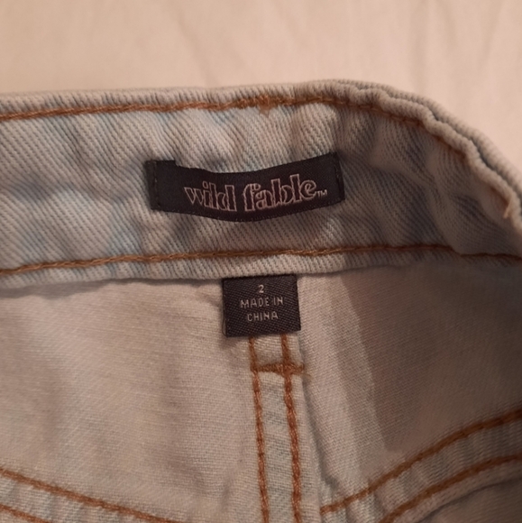 Wild Fable Women's Jeans Shorts Size 2 Blue High Rise Cut Off Light Wash Denim - Picture 10 of 14